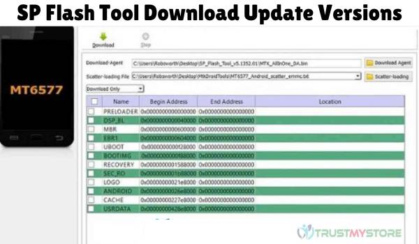 SP Flash Tool Download Update Versions