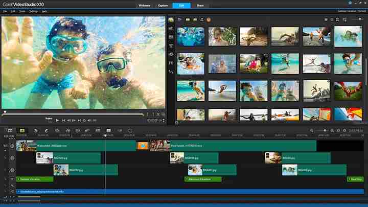 Corel VideoStudio ,top 10 video editing software