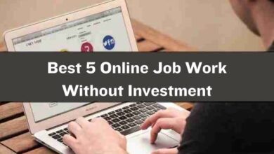 Best 5 Online Job Work Without Investment