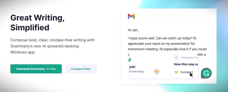 Grammarly Homepage